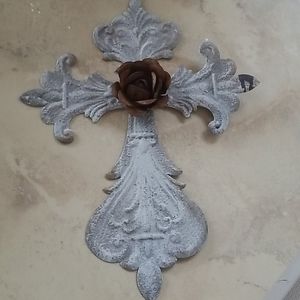 Vintage Rose Cross